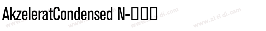 AkzeleratCondensed N字体转换
